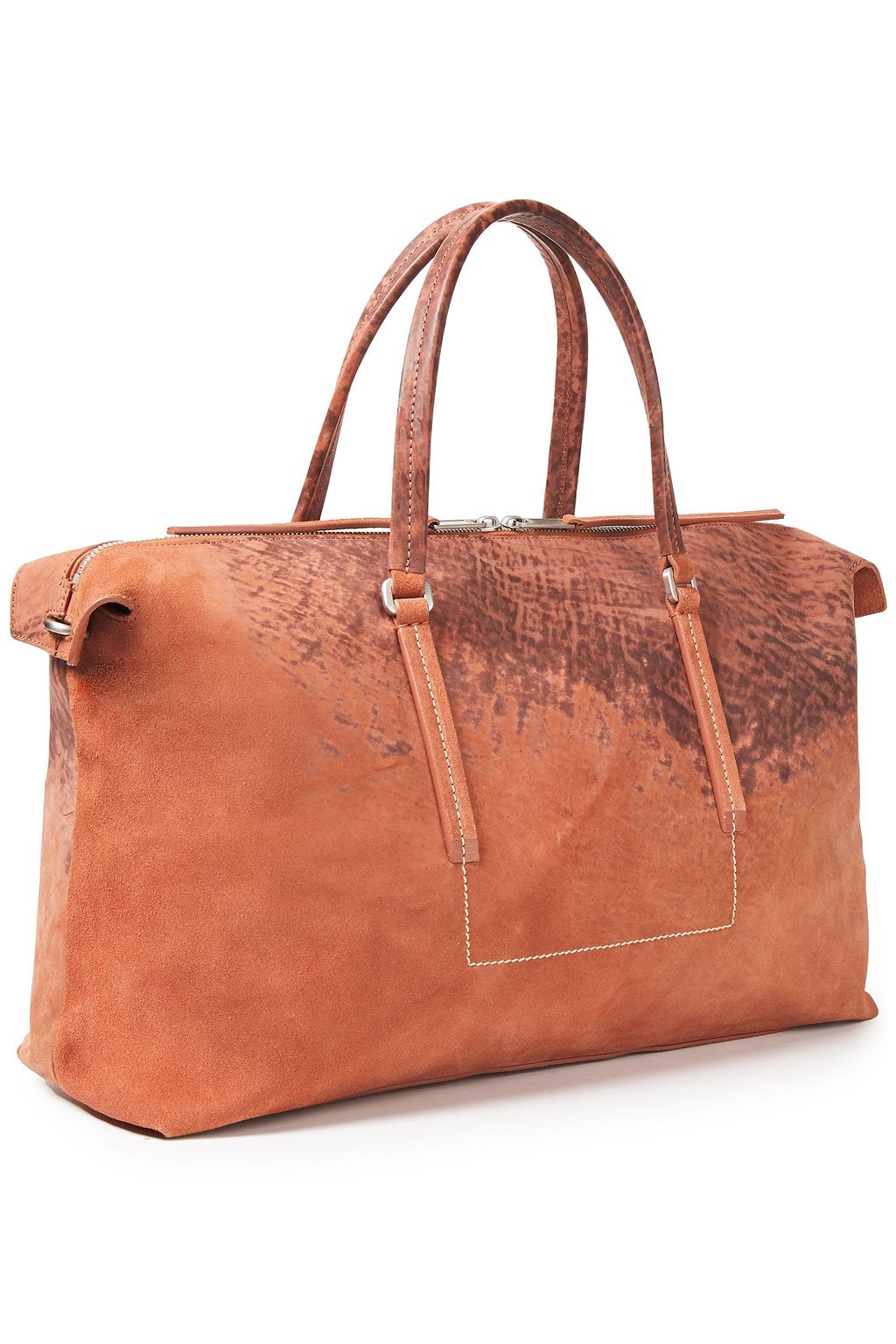RICK OWENS Printed suede weekend bag