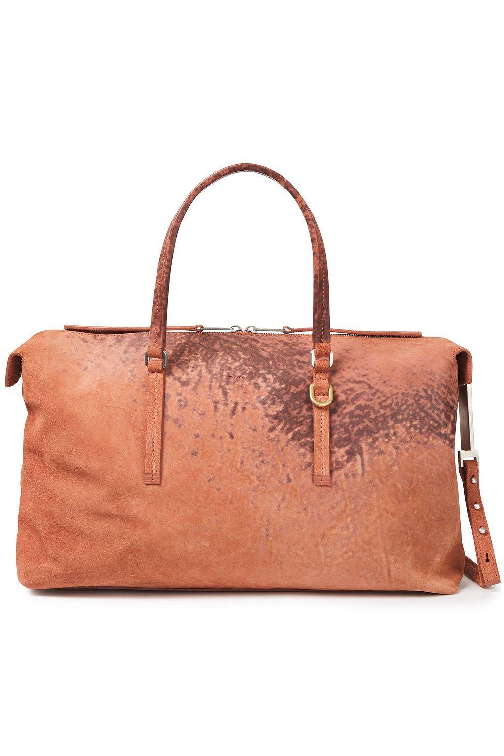 RICK OWENS Printed suede weekend bag