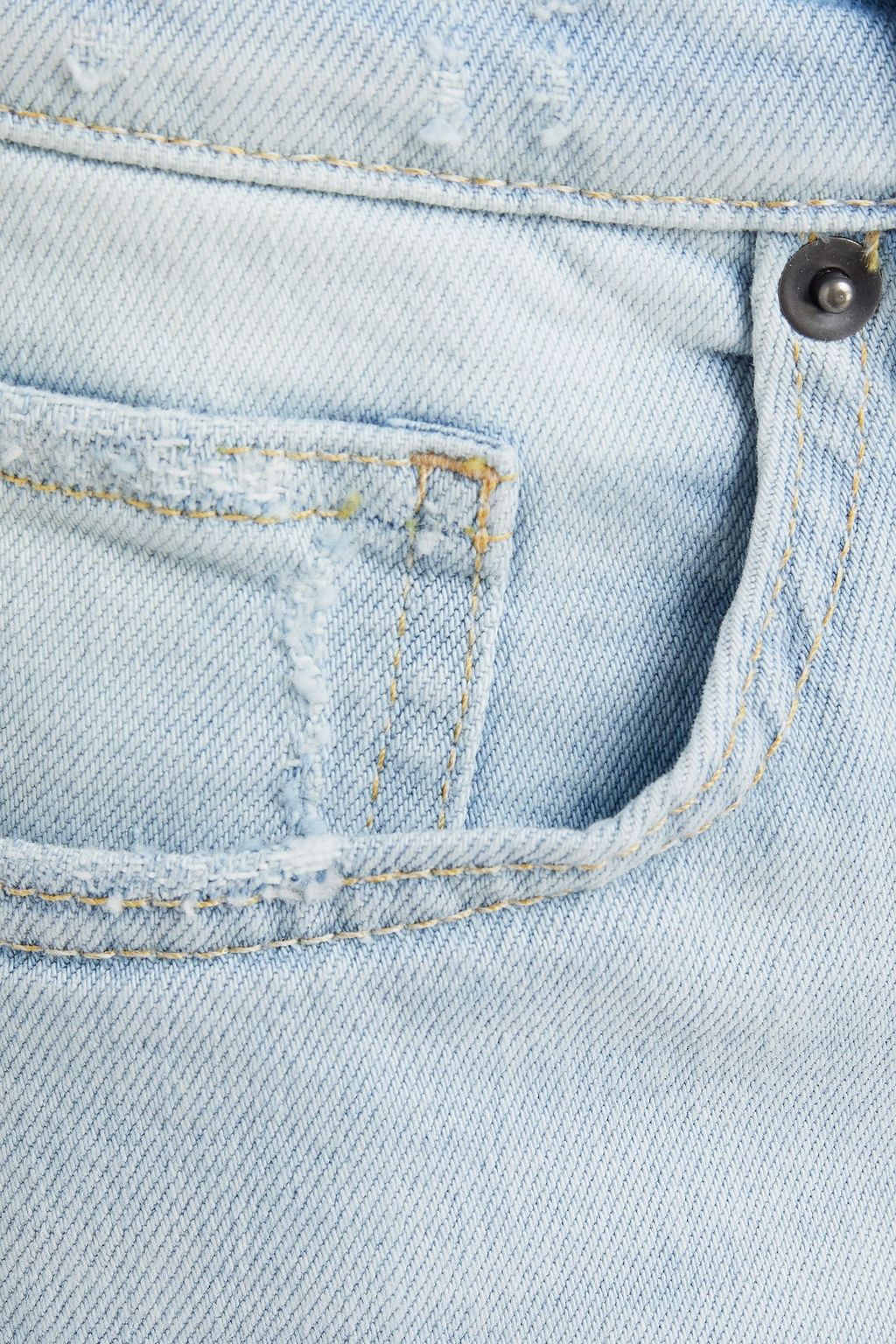 FRAME Skinny-fit distressed denim jeans