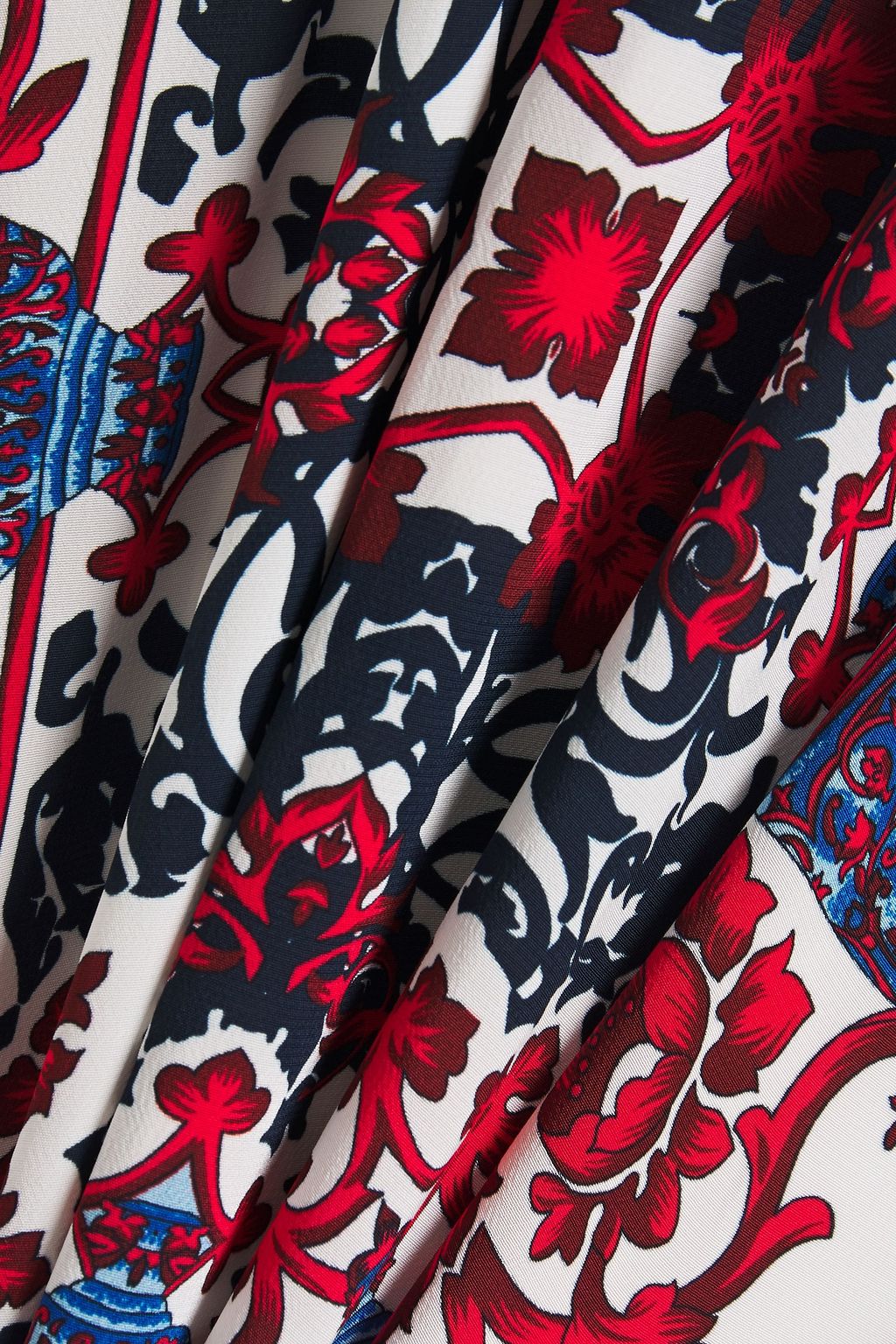 CLAUDIE PIERLOT Printed crepe de chine midi dress