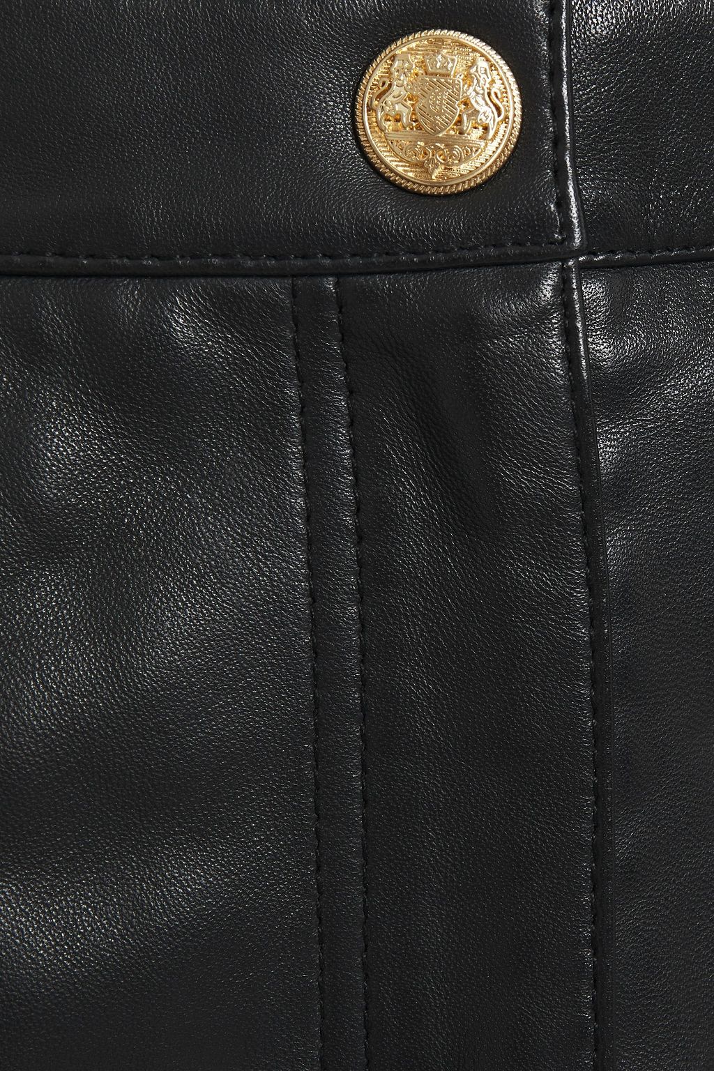CLAUDIE PIERLOT Leather mini skirt