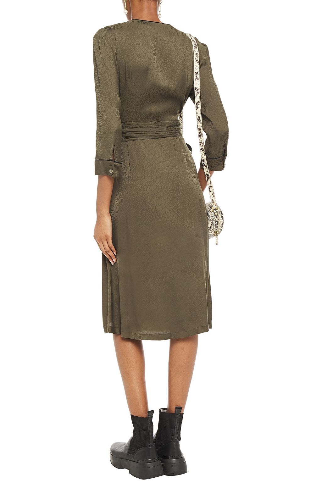 CLAUDIE PIERLOT Jacquard midi wrap dress