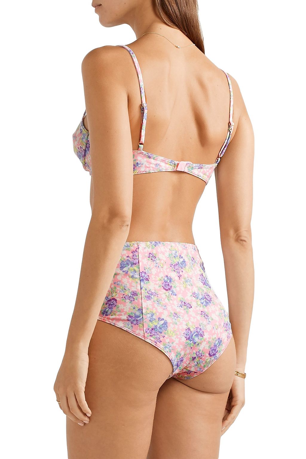 LOVESHACKFANCY Mason floral-print bikini briefs