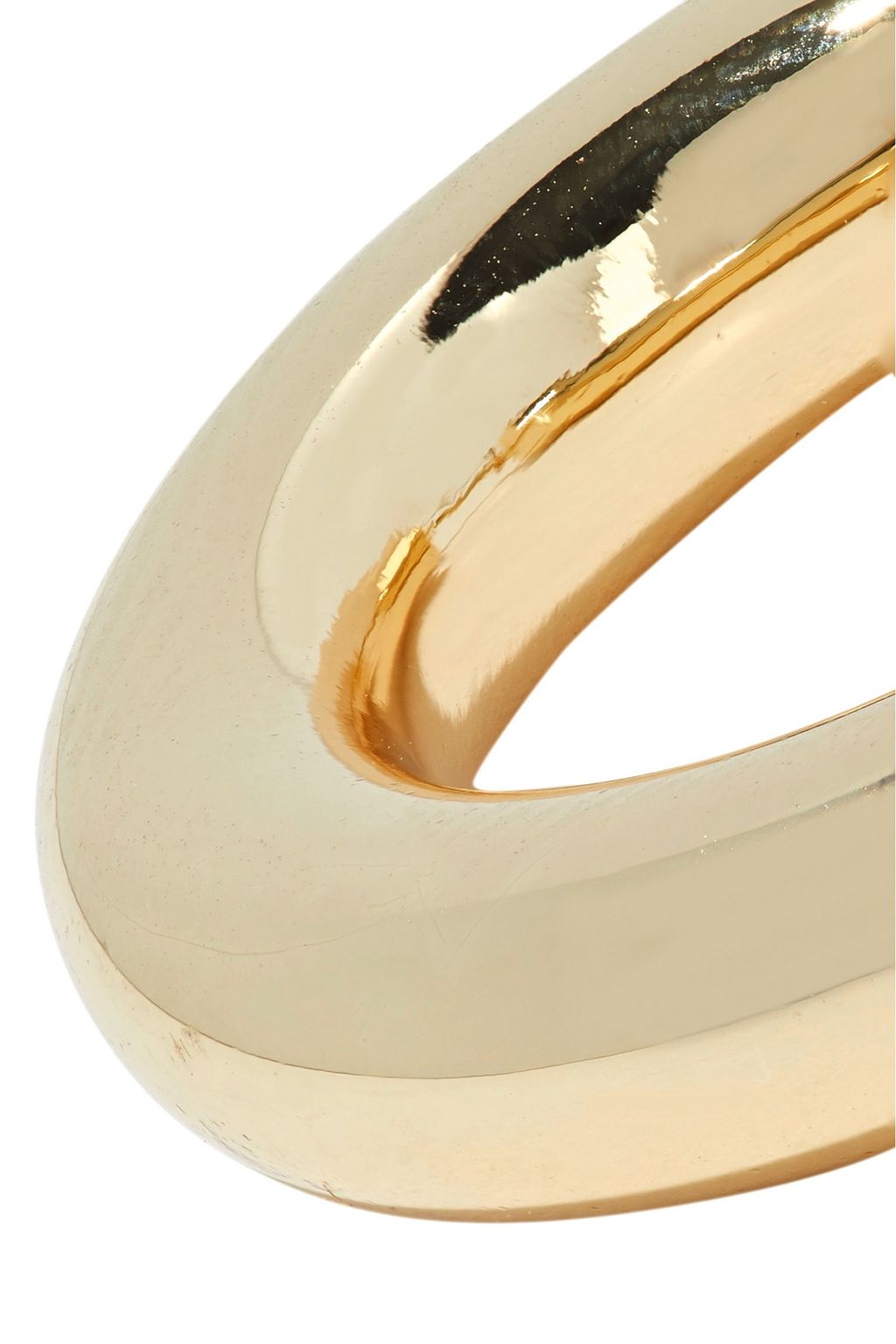 SHASHI Dominique 18-karat gold-plated hoop earrings