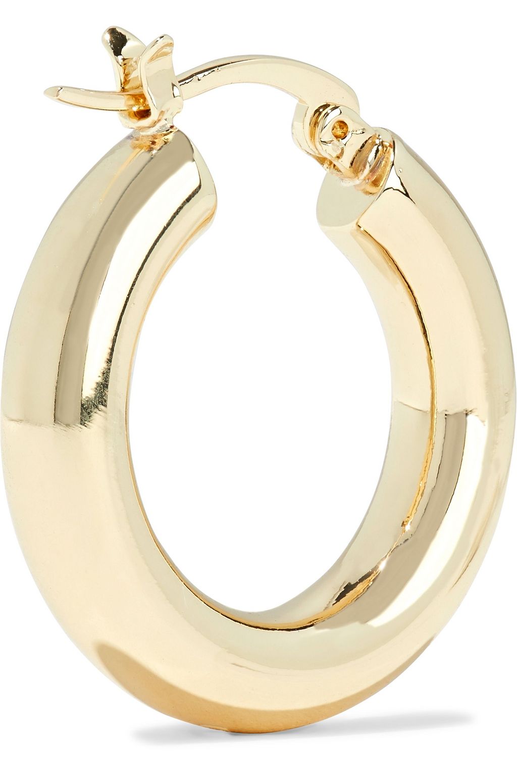 SHASHI Dominique 18-karat gold-plated hoop earrings