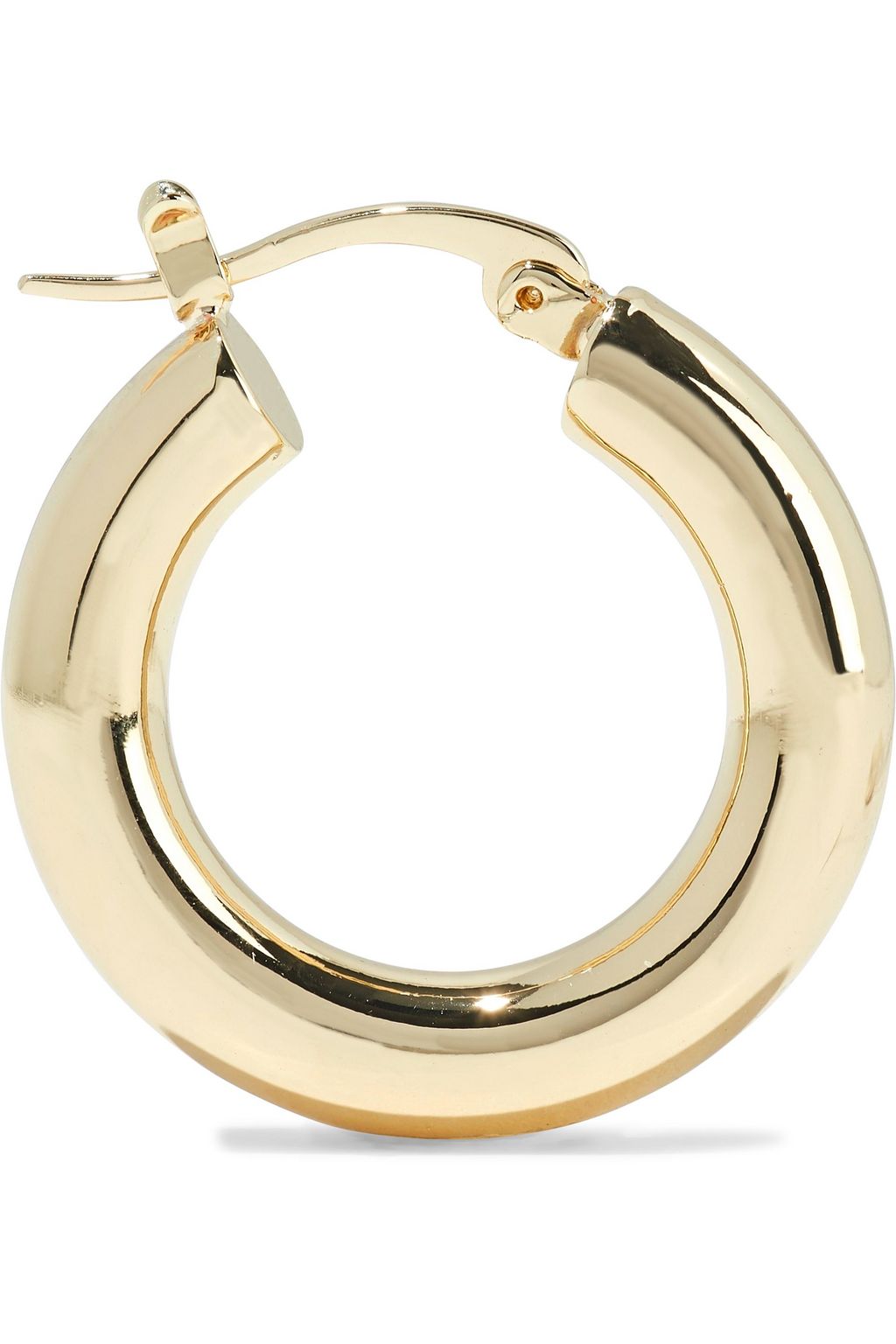 SHASHI Dominique 18-karat gold-plated hoop earrings