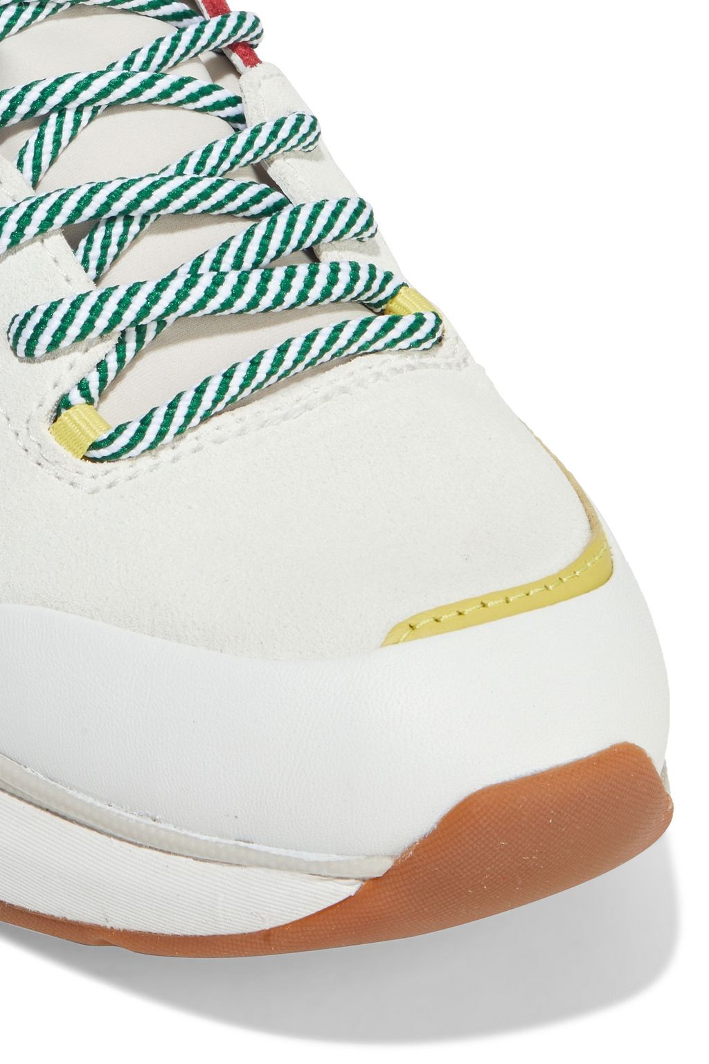 RAG & BONE Manston Runner leather-trimmed suede and neoprene sneakers