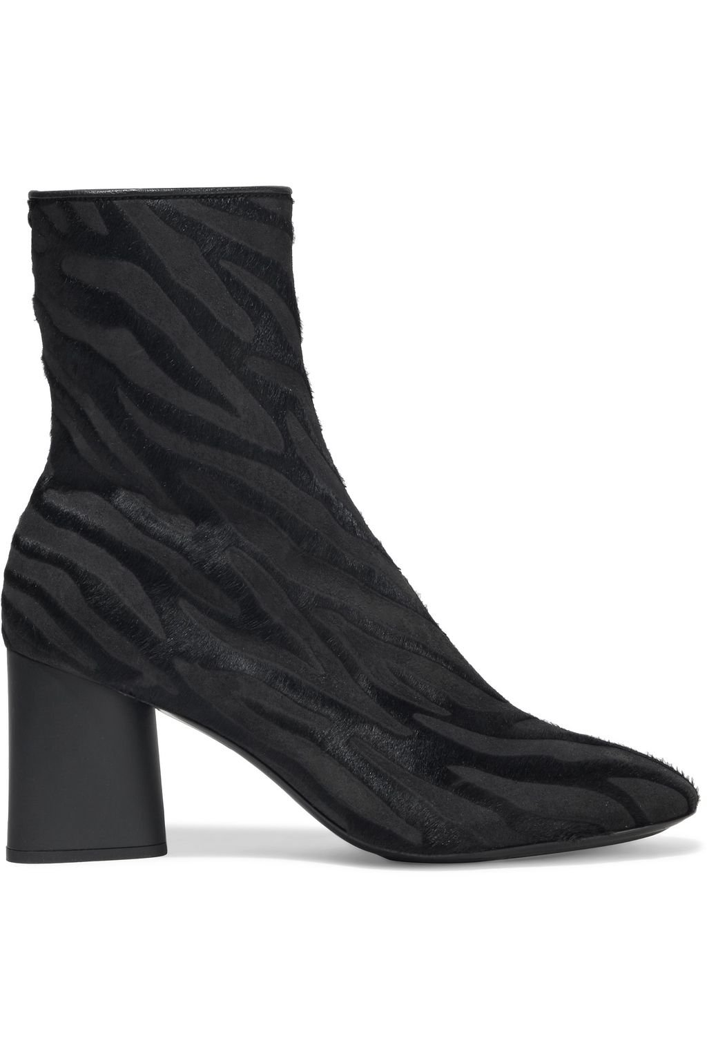 calf hair ankle boots