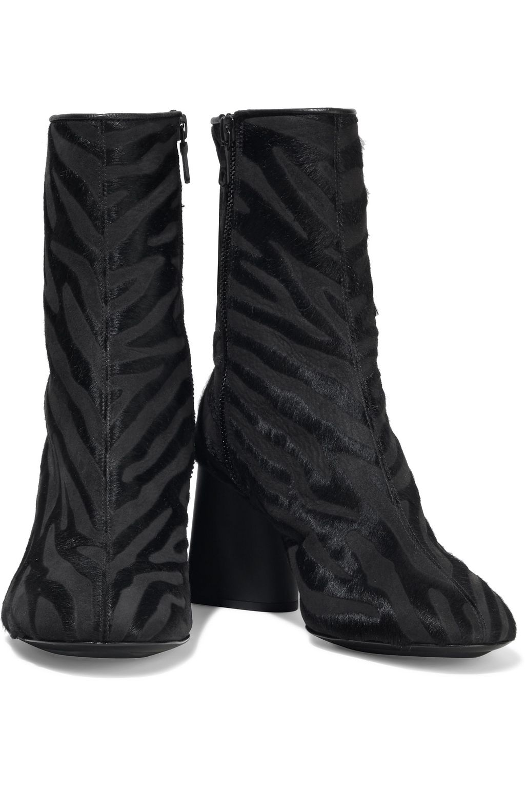 RAG & BONE Fei zebra-print calf hair ankle boots