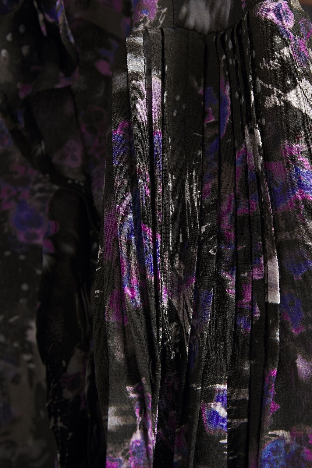 IRO Equinoxe pussy-bow printed silk crepe de chine blouse