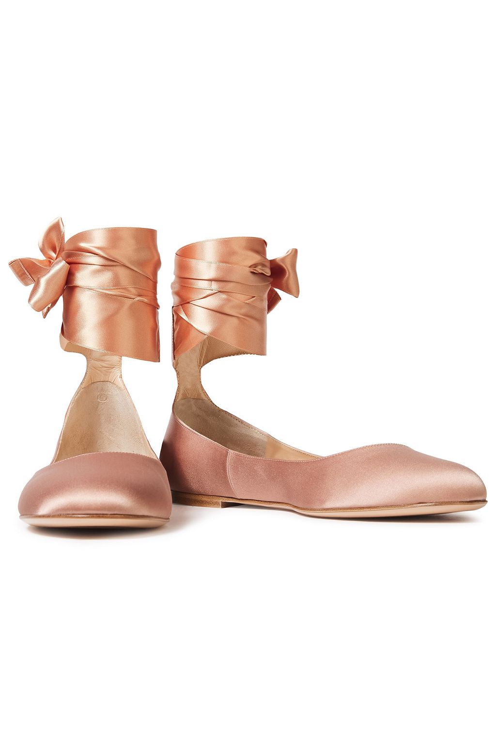 GIANVITO ROSSI Odette satin ballet flats