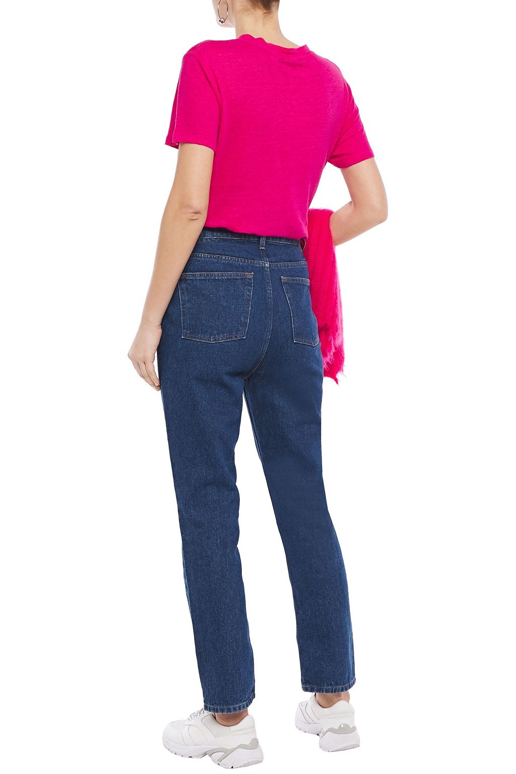 IRO Touro cutout high-rise straight-leg jeans