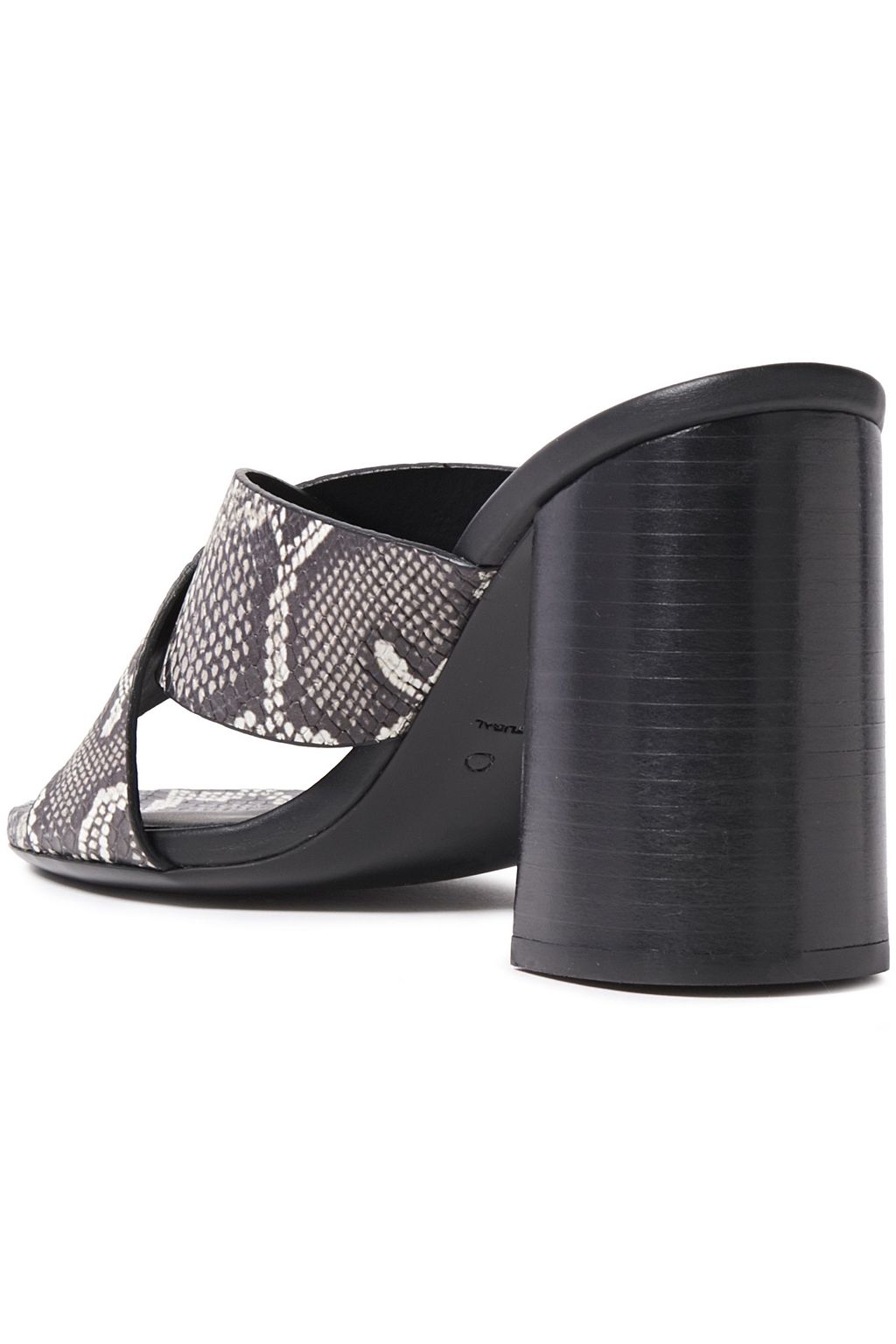 IRO Snake-effect leather mules