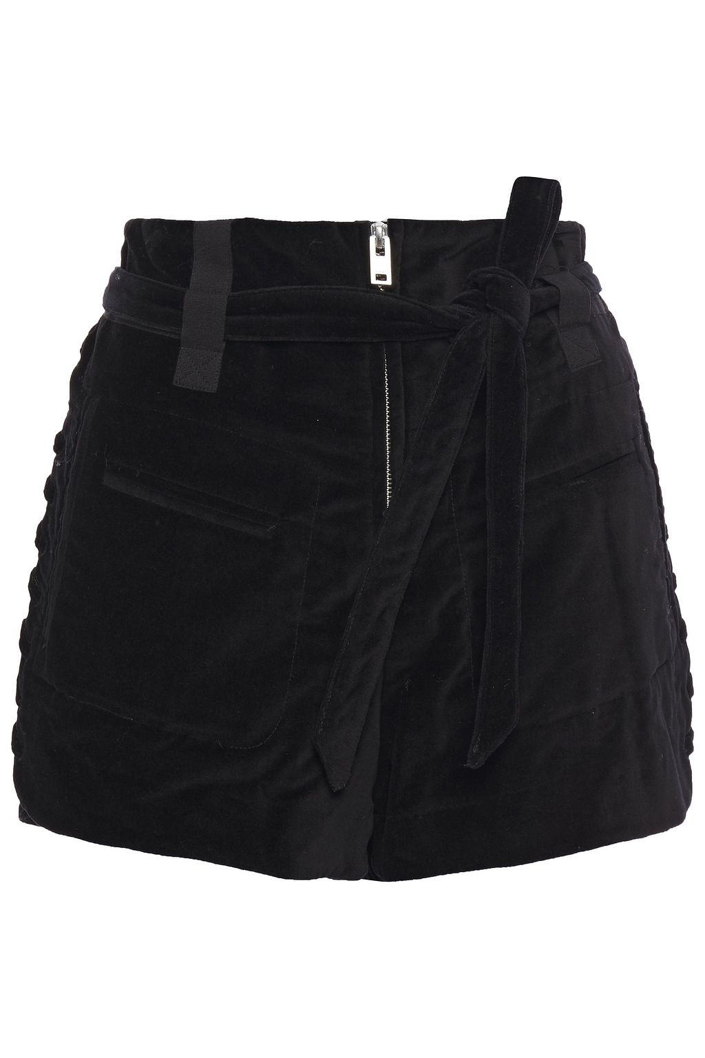 black designer shorts