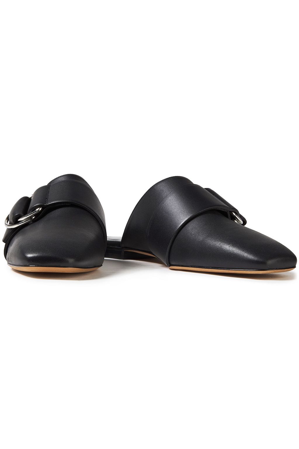 IRO Met buckled leather mules