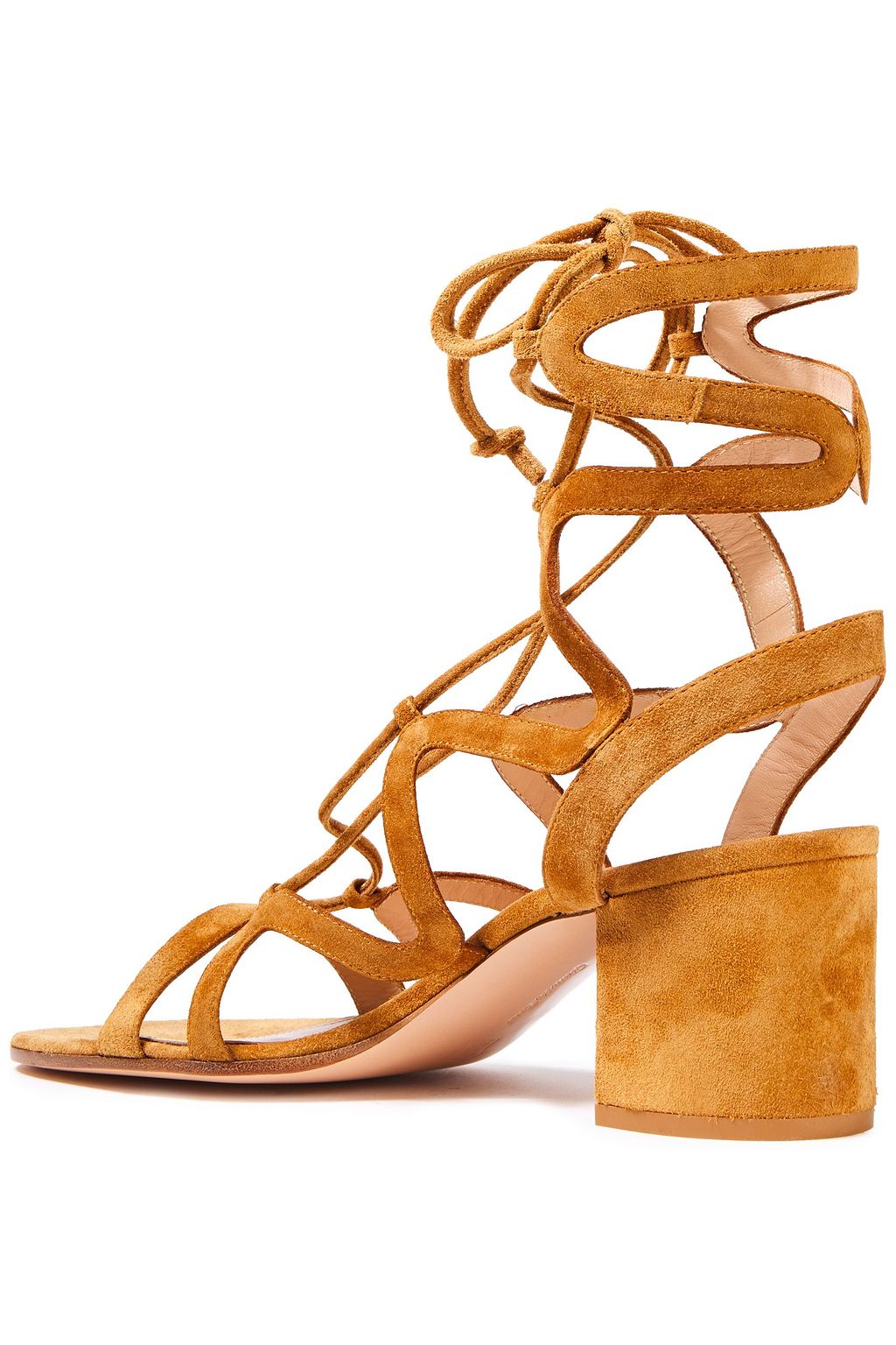 GIANVITO ROSSI Artemis 60 lace-up suede sandals