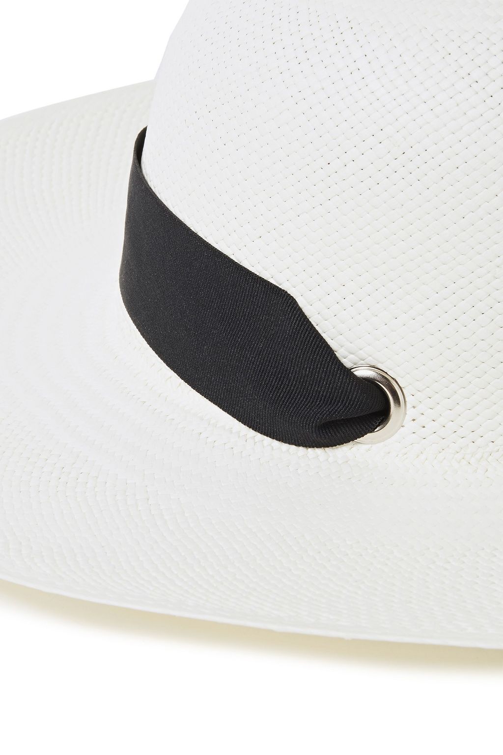 SENSI STUDIO Grosgrain-trimmed toquilla straw sun hat