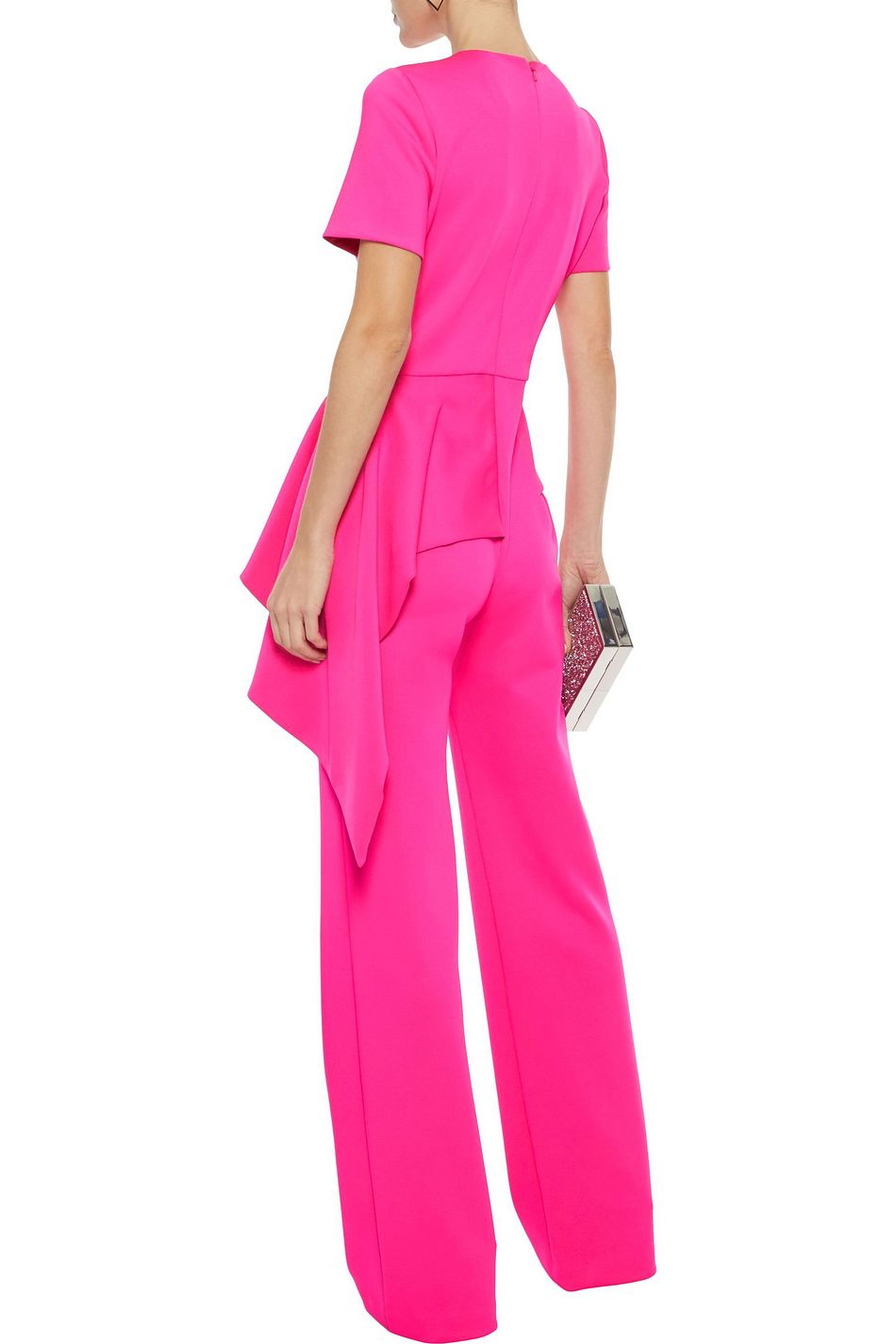 black halo peplum jumpsuit