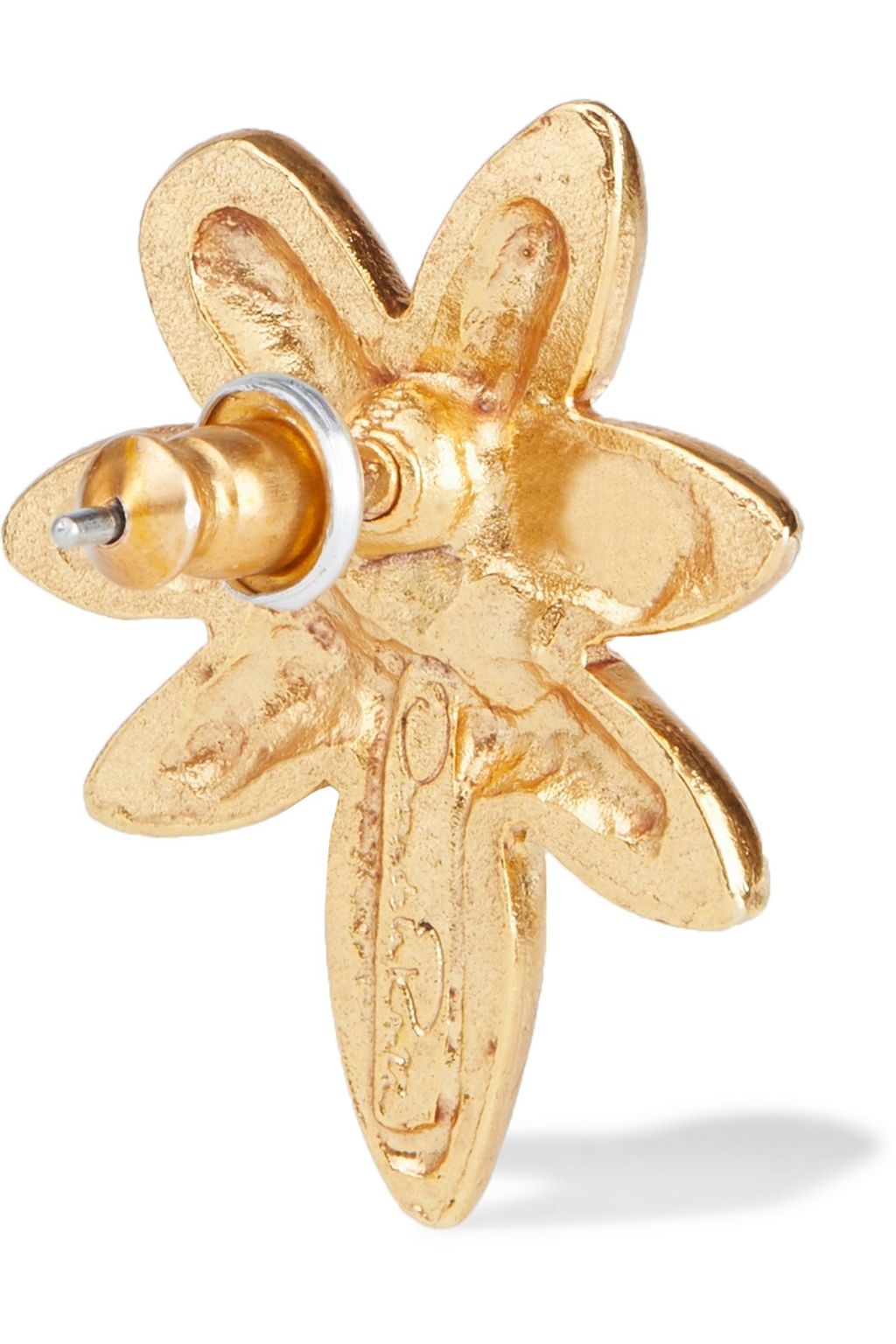 OSCAR DE LA RENTA Gold-tone faux pearl earrings