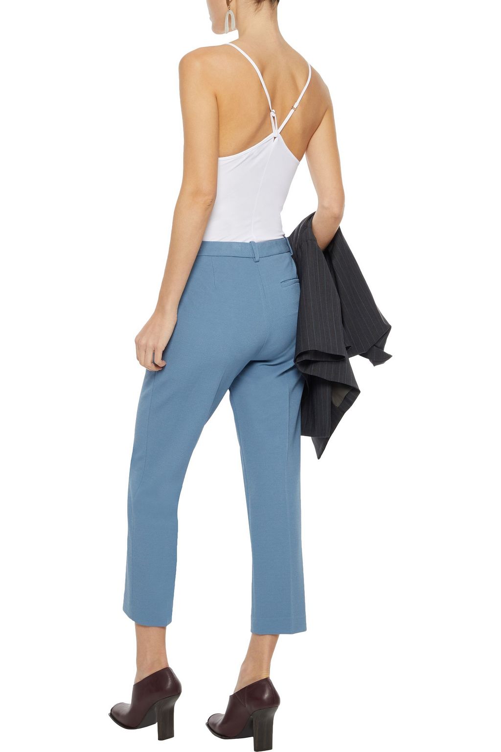 TIBI Ruched stretch-jersey bodysuit