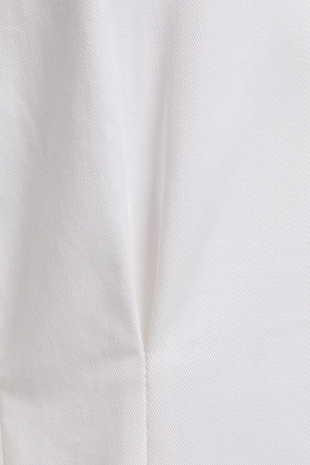 TIBI Dominic pleated stretch-cotton twill mini dress