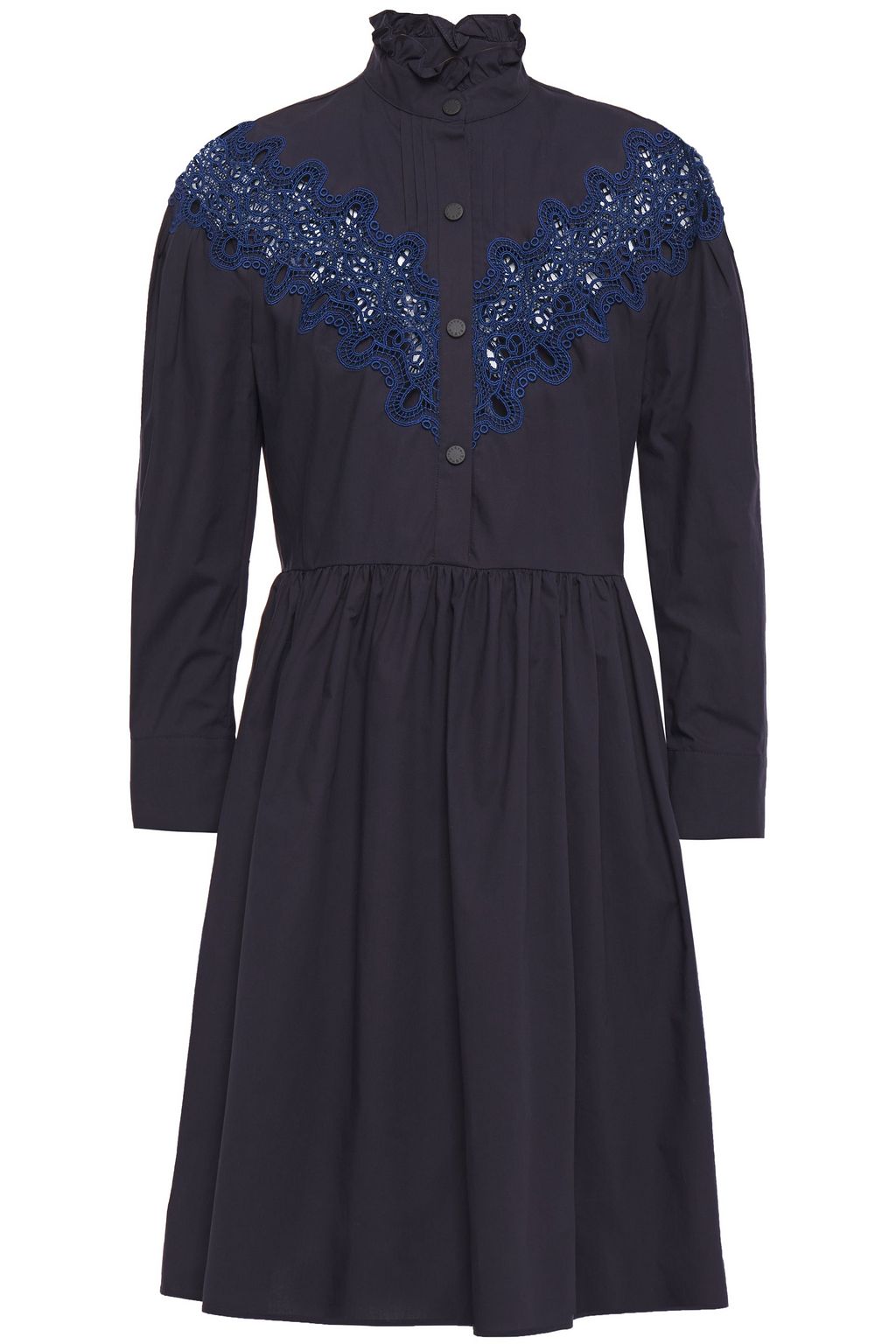 gathered cotton lace