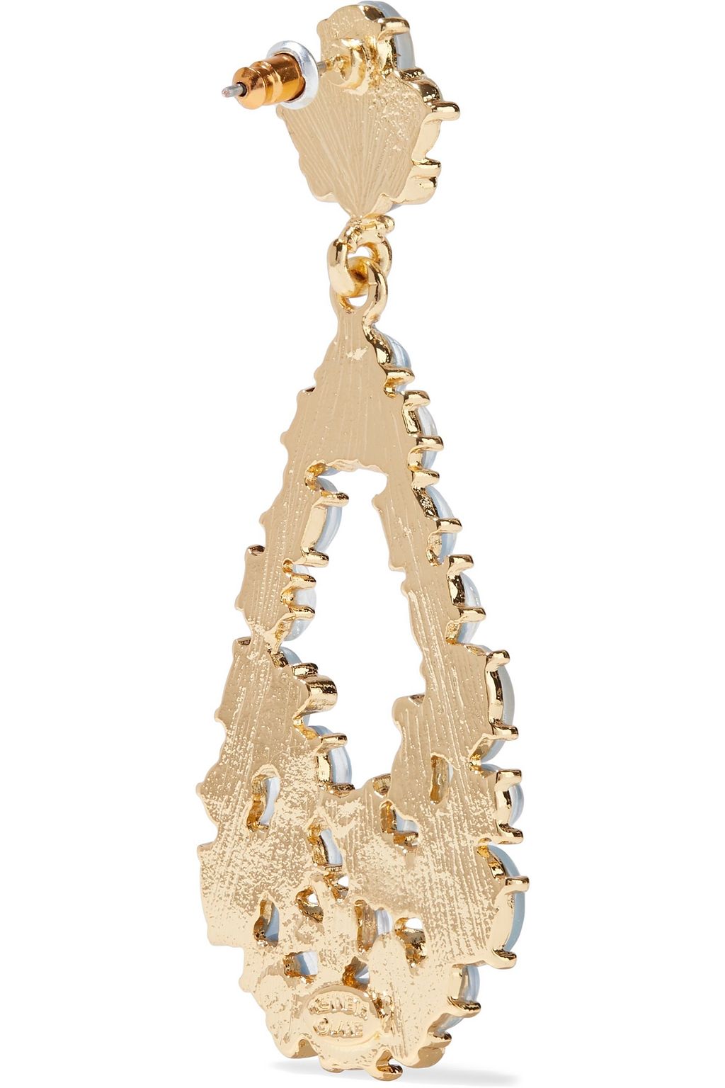KENNETH JAY LANE Gold-plated, stone and crystal earrings