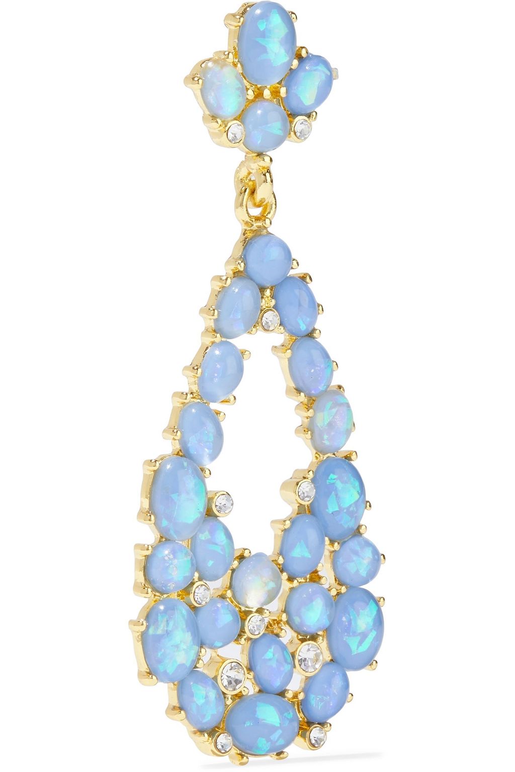 KENNETH JAY LANE Gold-plated, stone and crystal earrings