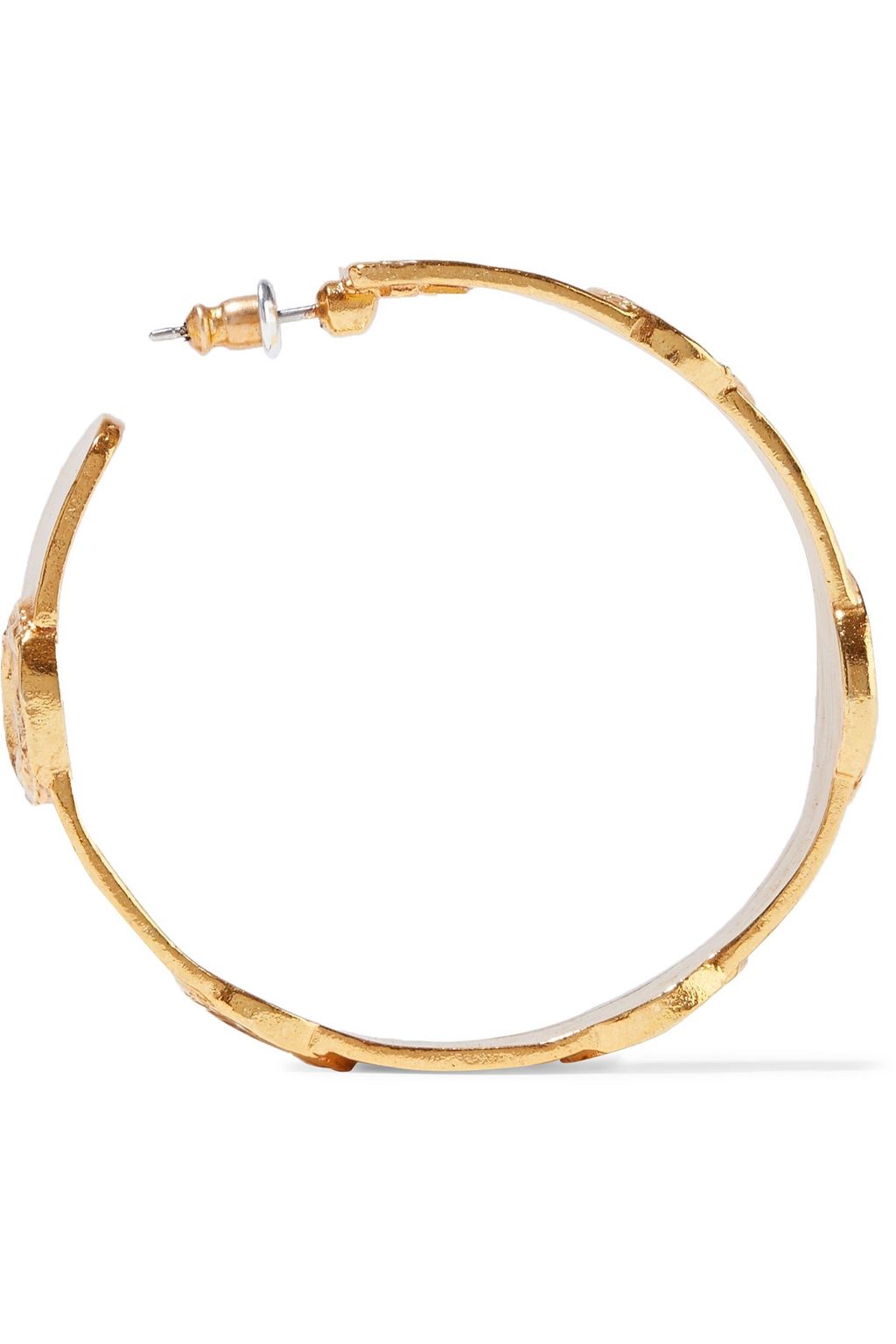 OSCAR DE LA RENTA Gold-tone hoop earrings
