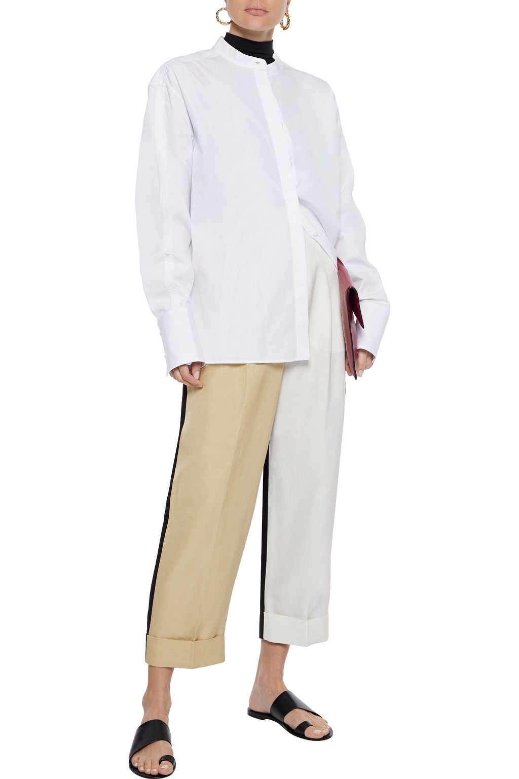 JIL SANDER Cotton-poplin shirt