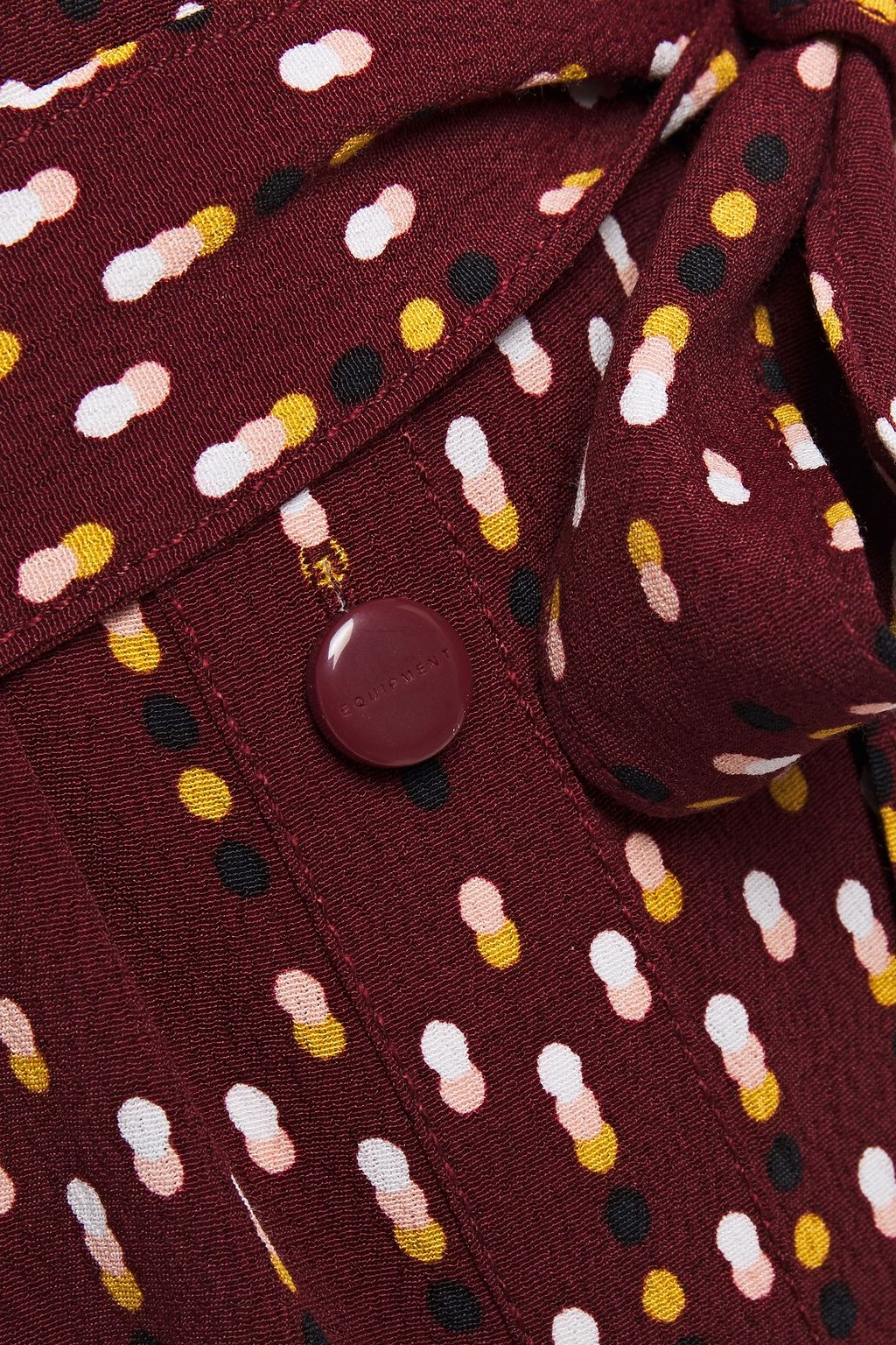 EQUIPMENT Printed mini crepe shirt dress