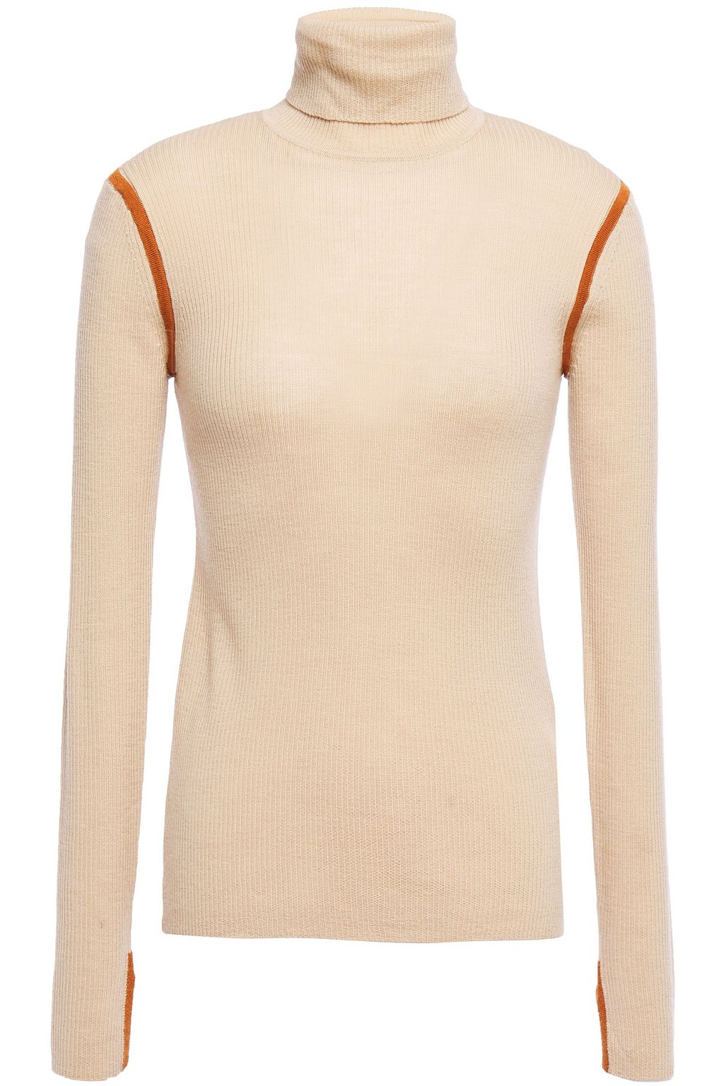 beige turtleneck top