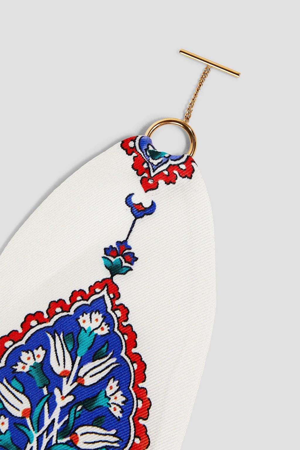 CHLOÉ Printed silk-twill sunglasses charm