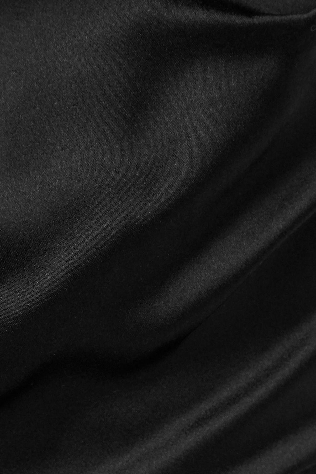 BRANDON MAXWELL 컷아웃 & 드레이프 디테일 실크 새틴 맥시 드레스