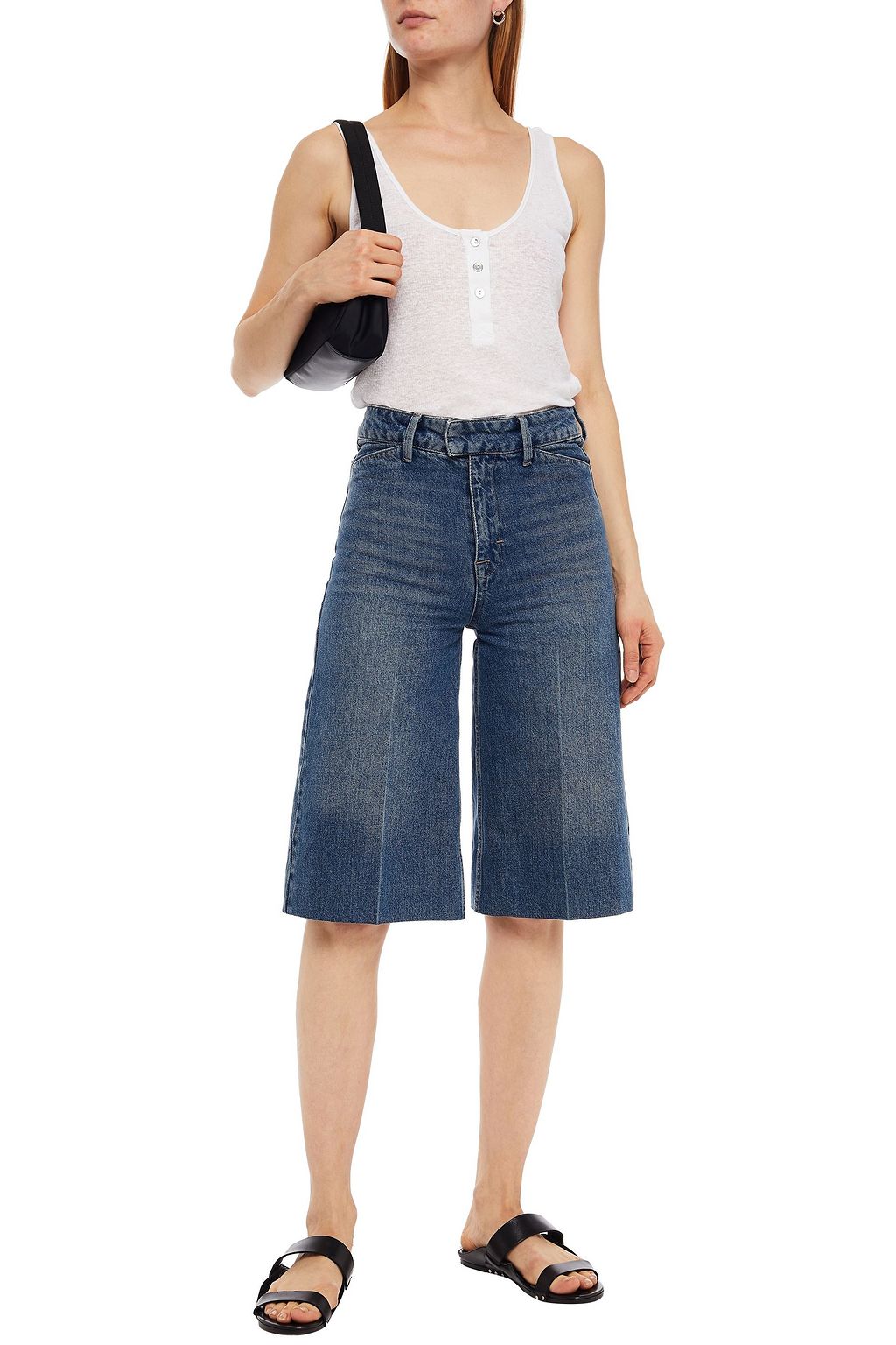 THE RANGE Ribbed slub jersey tank