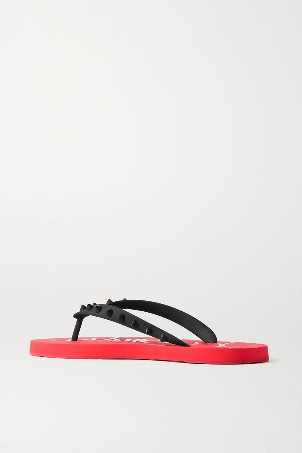 CHRISTIAN LOUBOUTIN Donna spiked rubber flip flops