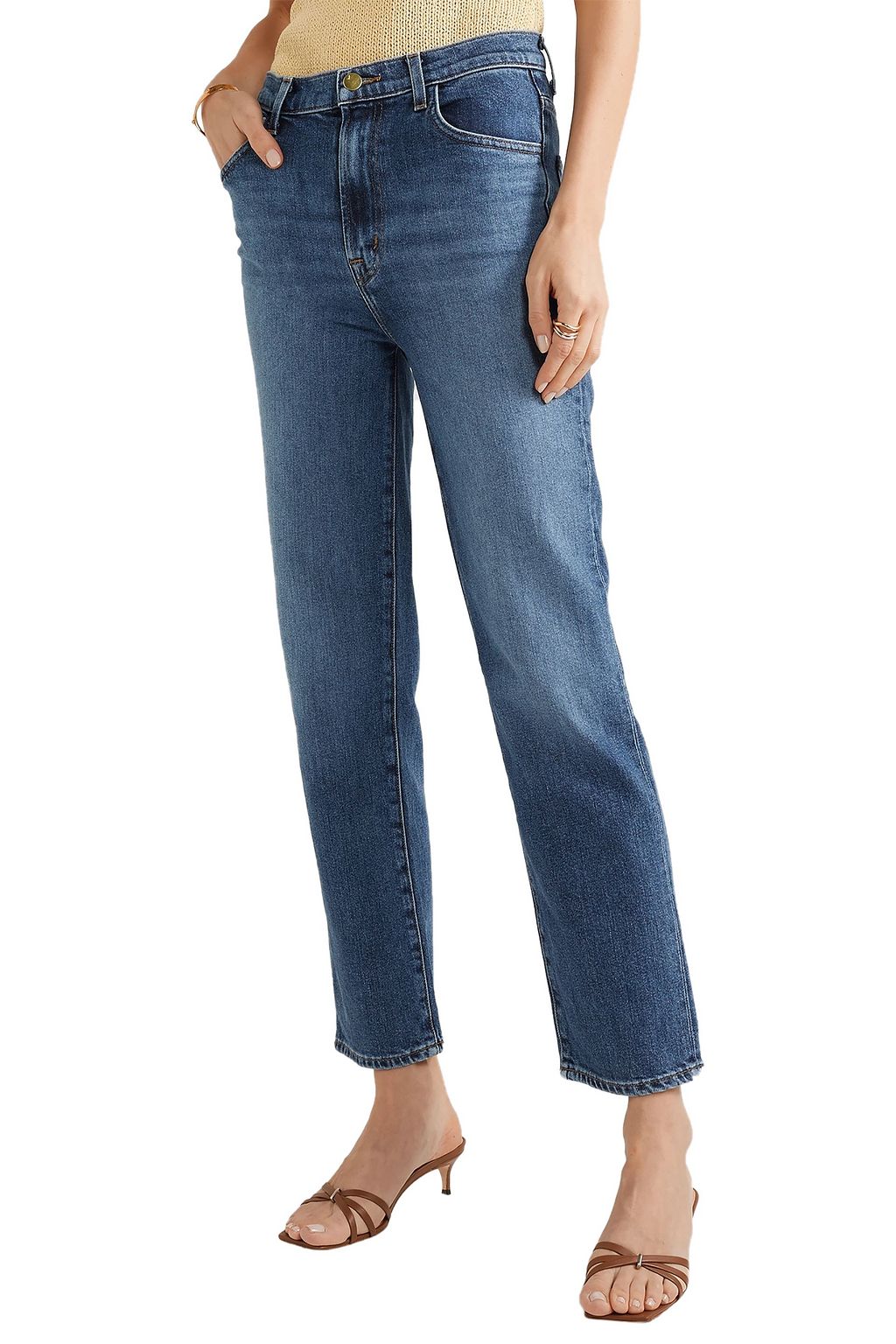 J BRAND ハイライズ ストレートレッグ ジーンズ
