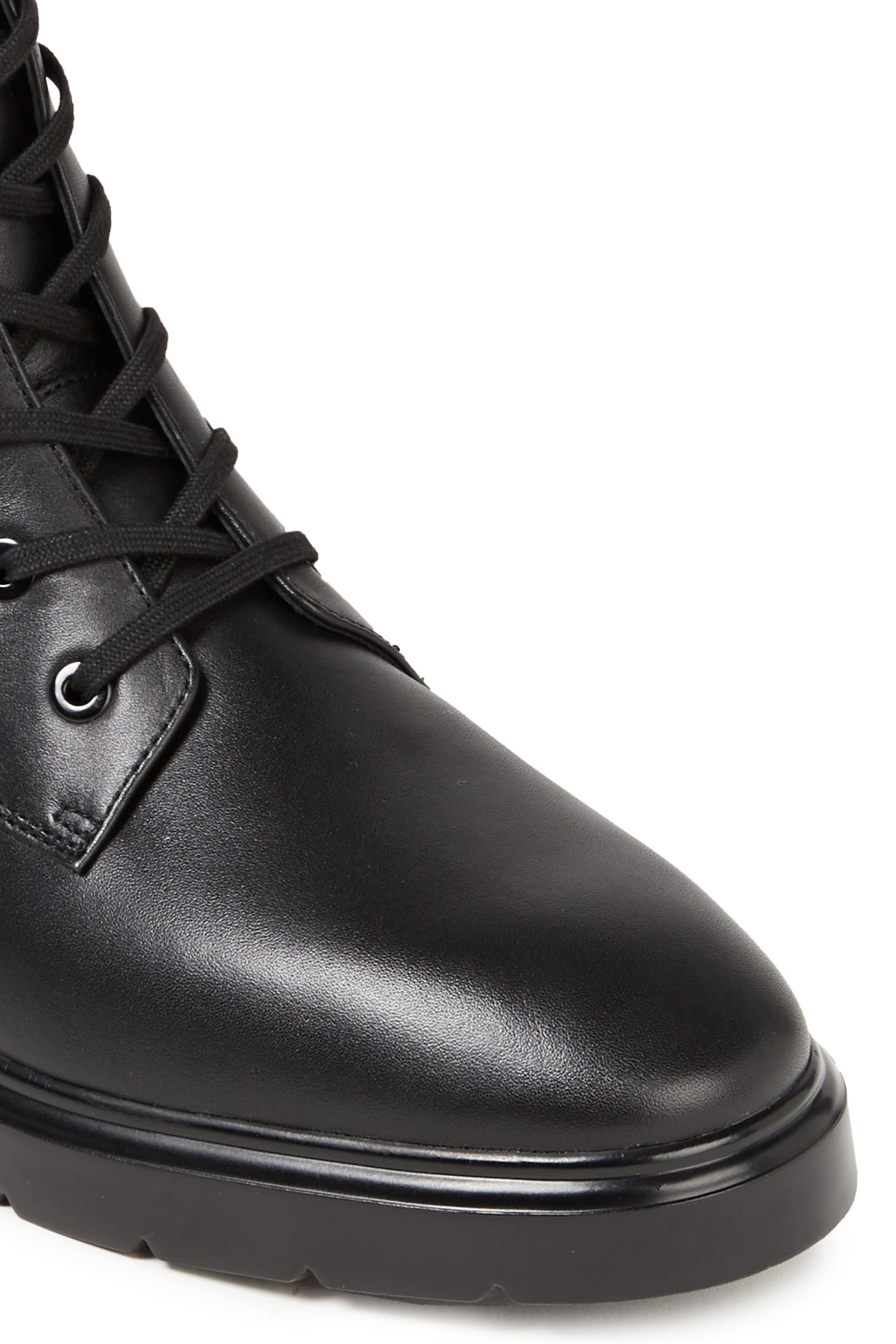 Stuart Weitzman Mckenzee leather combat boots thumbnail