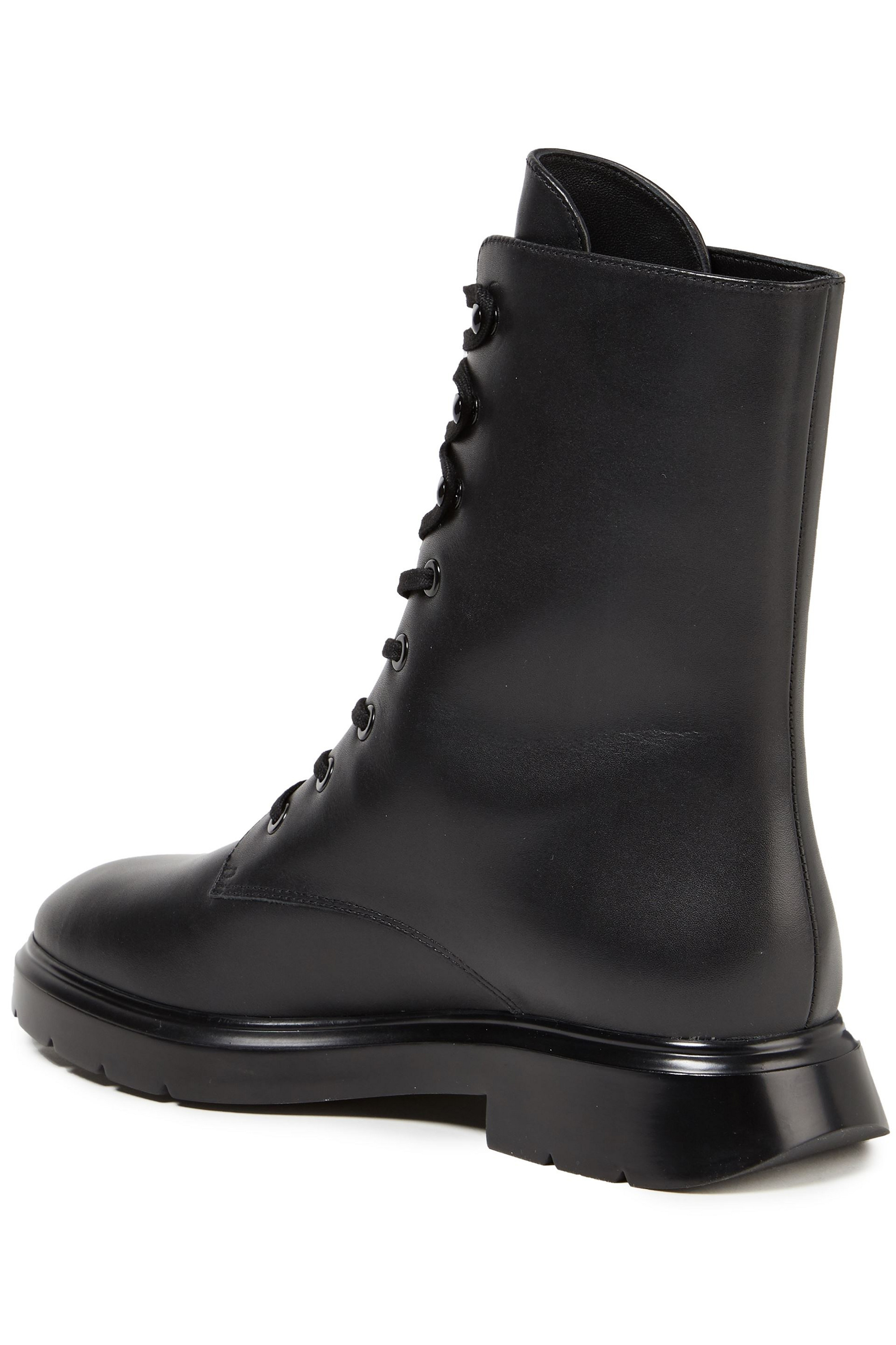 Stuart Weitzman Mckenzee leather combat boots thumbnail
