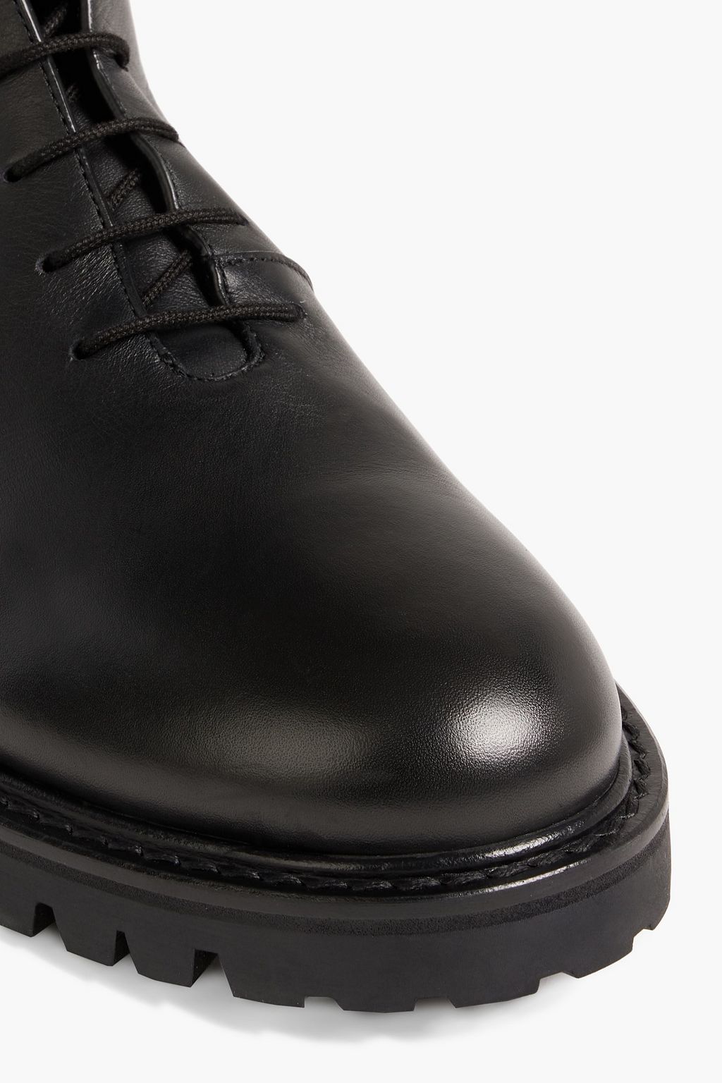 LEGRES 11 lace-up leather knee boots