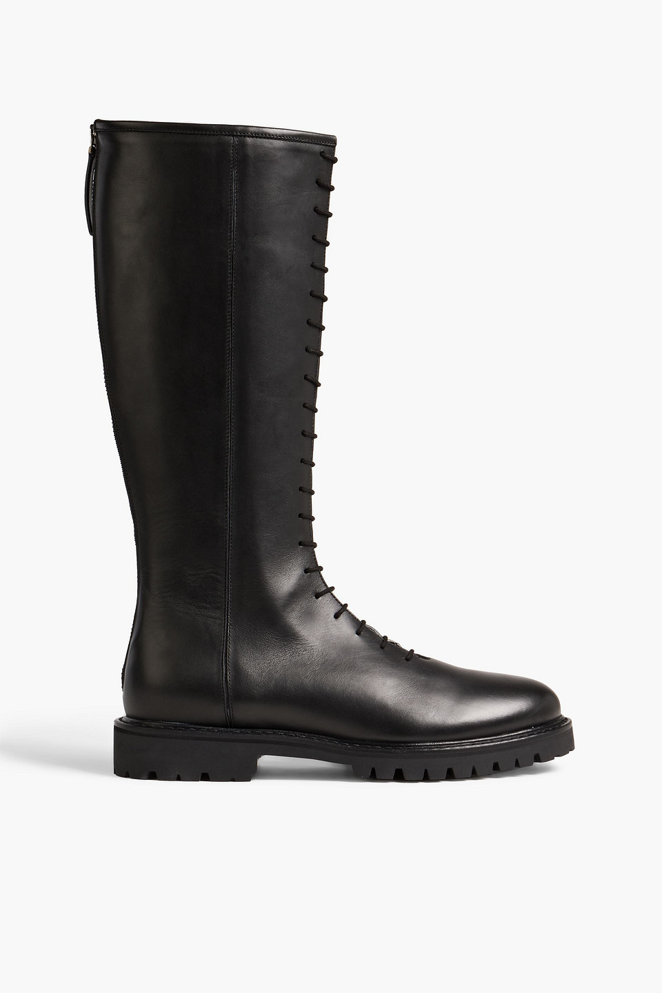 Legres 11 lace-up leather knee boots