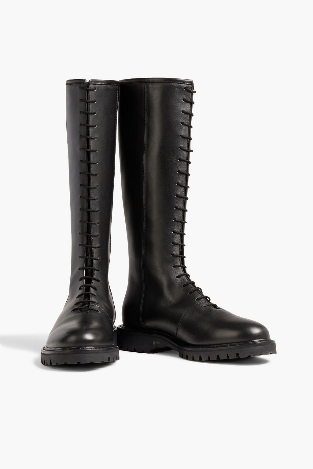 LEGRES 11 lace-up leather knee boots