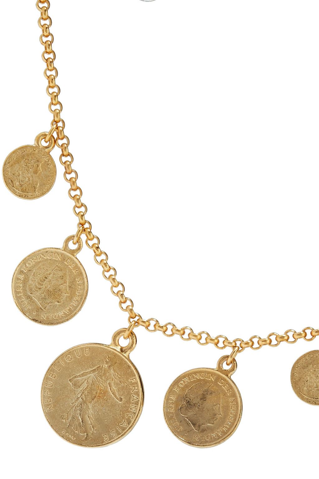 BEN-AMUN 24-karat gold-plated necklace