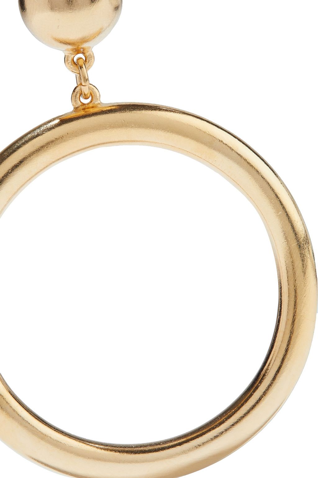 BEN-AMUN 24-karat gold-plated hoop earrings