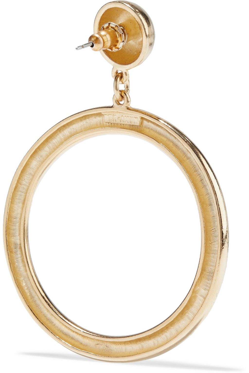 BEN-AMUN 24-karat gold-plated hoop earrings