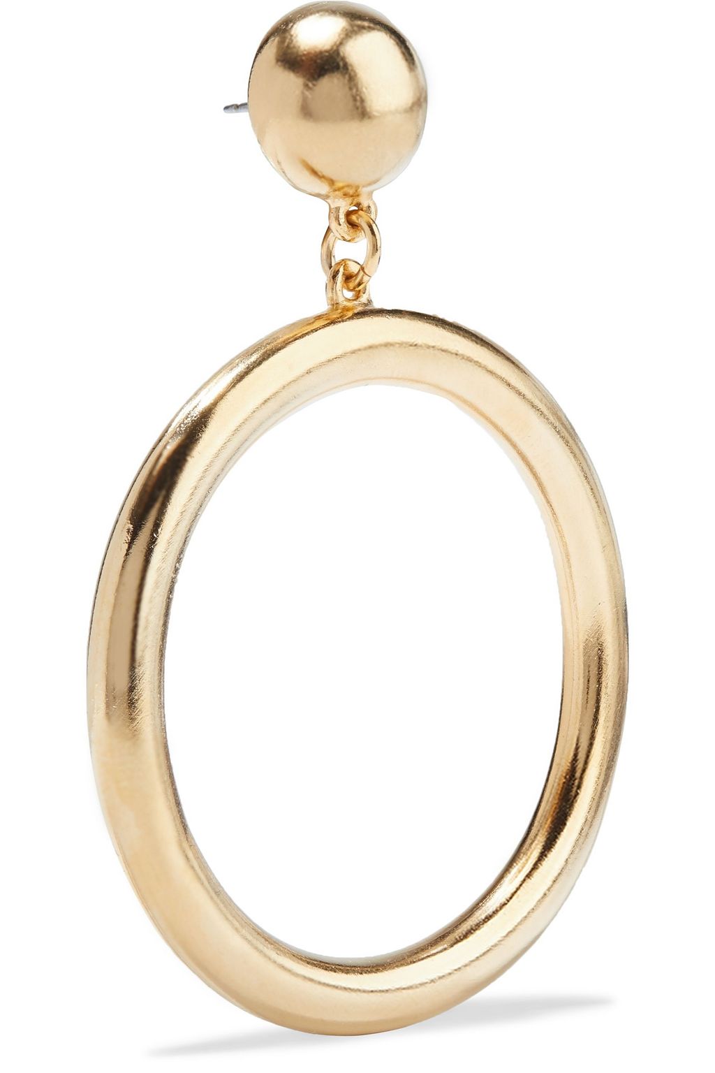 BEN-AMUN 24-karat gold-plated hoop earrings
