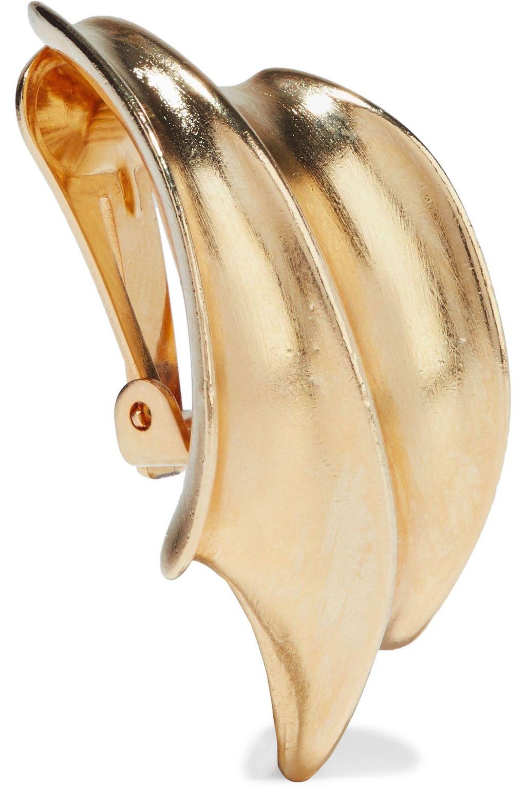 BEN-AMUN 24-karat gold-plated clip earrings