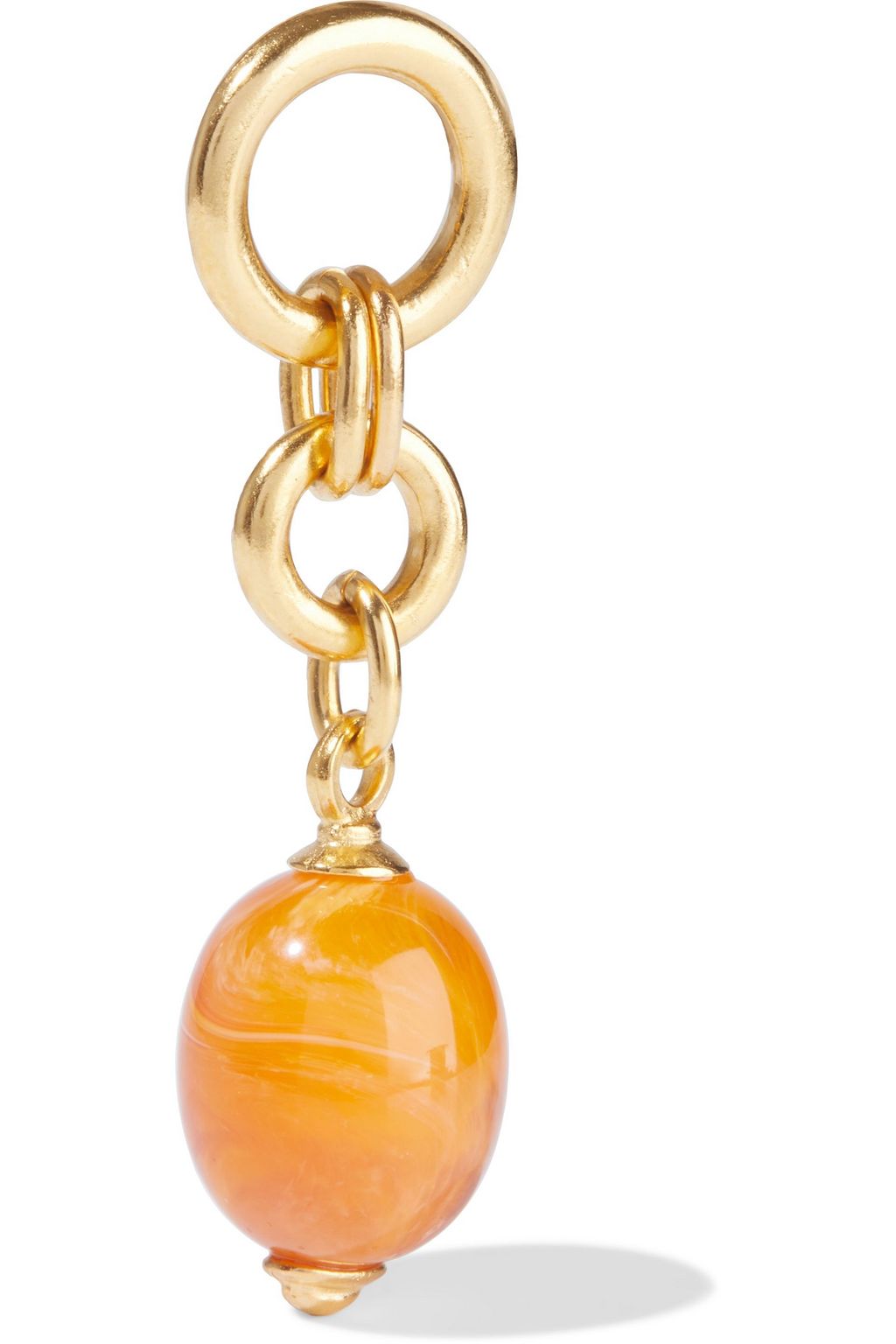 BEN-AMUN 24-karat gold-plated stone earrings