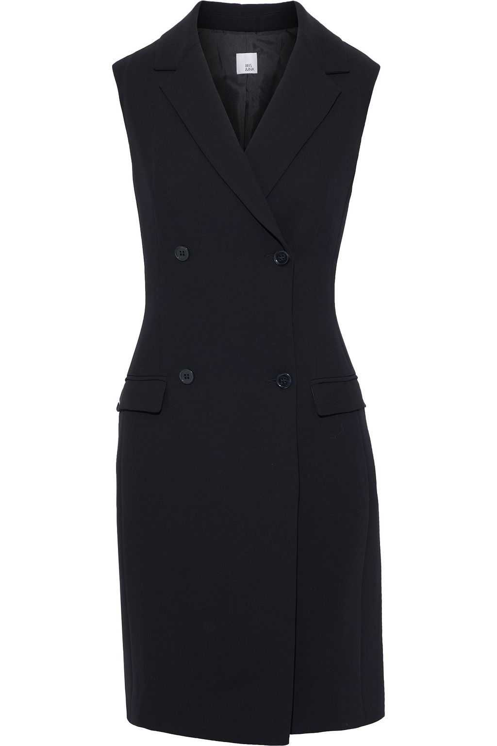 double breasted tuxedo dress