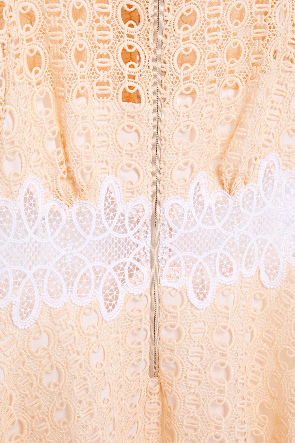 SANDRO Kamel flared guipure lace mini dress